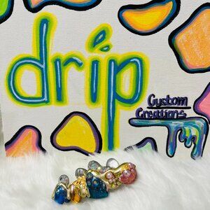 Gold Galaxy Dust Barrette by Drip Creations